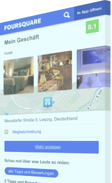 Foursquare Profil erstellt von Faires-Online-Marketing